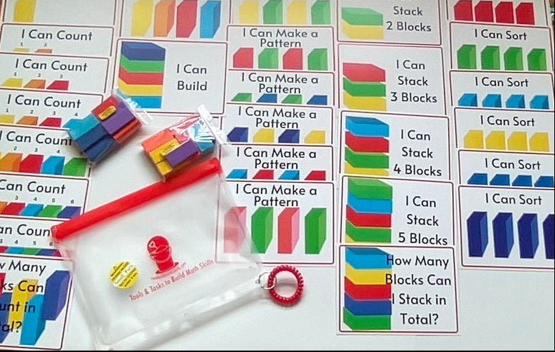 Wooden Math - Building Blocks - I Can Build Math Skills