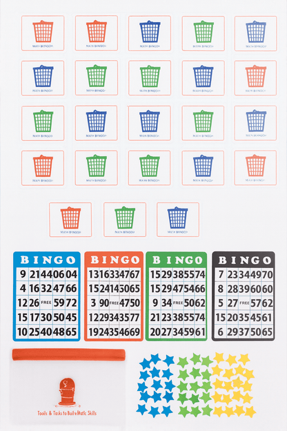 Bingo Math Game - I Can Build Math Skills